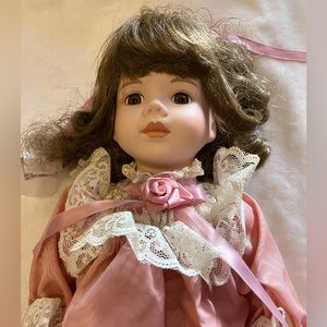 Vintage Brinn’s 1988 Authentic Collectible Edition Porcelain 19 inch Doll.